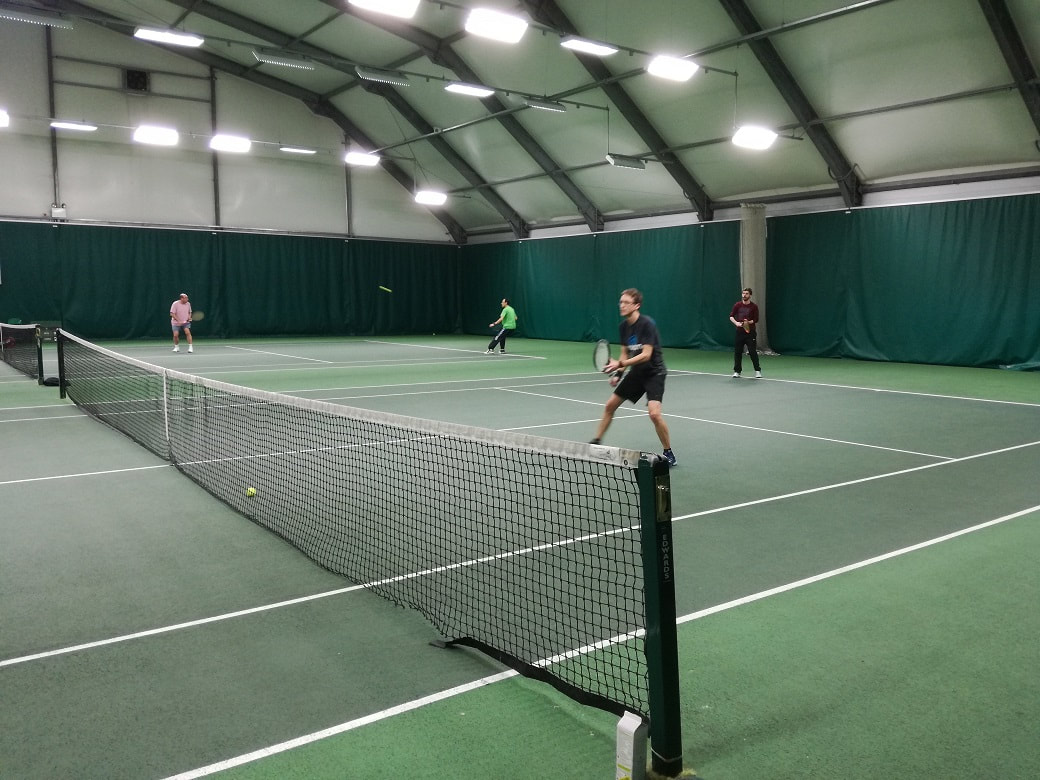 Competitive doubles on the courts in the bubble